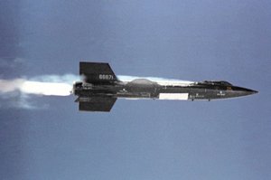 The X-15 in flight, early 1960s