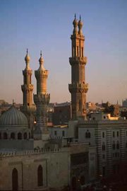  in the heart of Cairo's  Old City. Cairo has the largest concentration of medi涡l structures in the world.