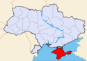 The Autonomous Republic of Crimea is located ...