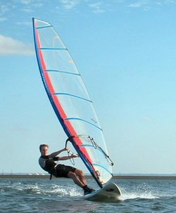 Windsurfing in Essex, England