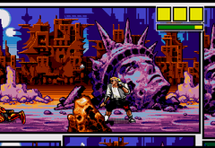 Screenshot from the start of Comix Zone.