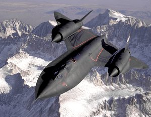 The  SR-71 (Image of a trainer version. Note the second canopy)