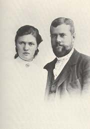 Max Weber and his wife Marianne in 1894.