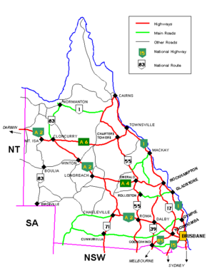 Queensland cities, towns, settlements and 