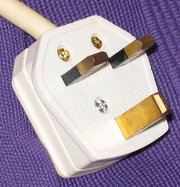 British mains plug showing pin insulation