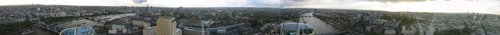 Panorama view from the London Eye (very large - ~1Mb)