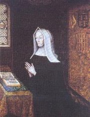 Margaret Beaufort, Queen Mother, at prayer, by an anonymous  artist, about 1500