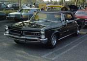A black 1965 Pontiac GTO