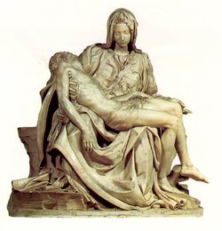 .Carved in 1499 when Michelangelo was 24 years old. The statue is 180 cm (six feet) high.
