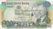 A £100 First Trust Bank bill.