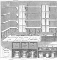 Beecher's "model kitchen" brought early  principles to the home.