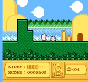 Screenshot of Kirby's Adventure