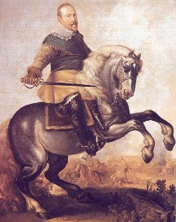 Gustavus Adolphus at the Battle at Breitenfield (1631)