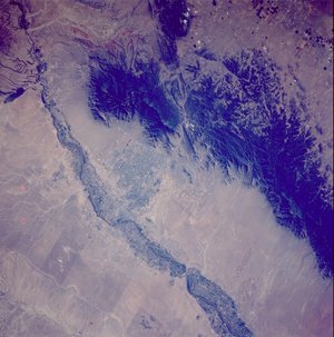 Satellite Image of Albuquerque, New Mexico Courtesy of NASA