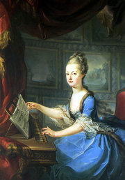 Marie-Antoinette, painted by Wagenschon shortly after her marriage in 