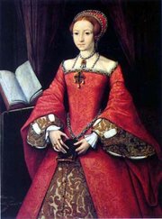 Elizabeth at the age of 13 by William Scrots