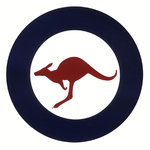 The RAAF Roundel is based on that of the British , with the central circle replaced by a , a symbol of Australia.
