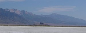 A butte in the Great Salt Lake Desert