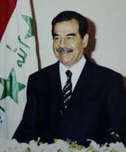 Former Iraqi President Saddam Hussein