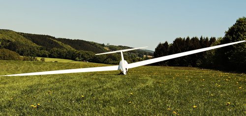 Glider in Field