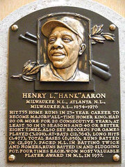 Hank Aaron's Plaque at the 