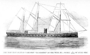 The French , the first ocean-going ironclad warship.