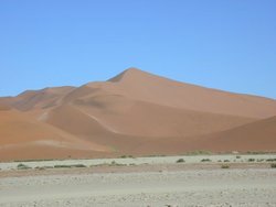Complex dune: Dune 7 in Namib desert, one of the tallest in the world.