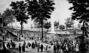 View of the Water Celebration, on Boston Common, October 25th 1848