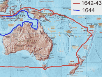 Tasman's routes