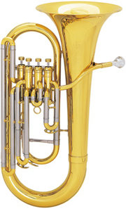 A typical 4-valved bell-upright euphonium