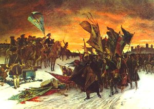 The Swedish Victory at Narva,  by , painted 