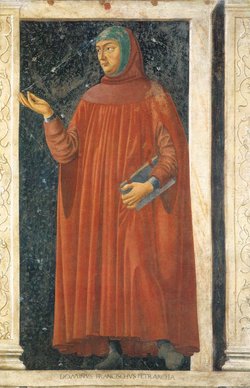 From the Cycle of Famous Men and Women. c. 1450. Detached fresco. 247 x 153 cm. Galleria degli Uffizi, Florence, Italy. Artist: Andrea di Bartolo di Bargilla (c. 1423 - 1457)