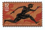 The  issued a stamp to honor the 2004 Summer Olympics.