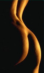 A human female's buttocks