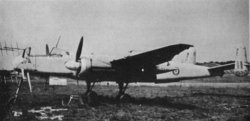Captured Heinkel He 219A night-fighter wearing RAF roundels