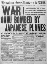 The Honolulu Star-Bulletin published the first Extra Edition after the  on , .