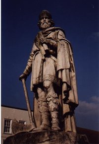 The statue of Alfred the Great