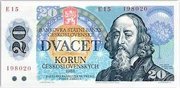 Comenius on a  20  banknote
