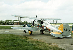 Gloster Gladiator biplane.