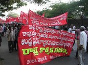APFTU rally in Hyderabad