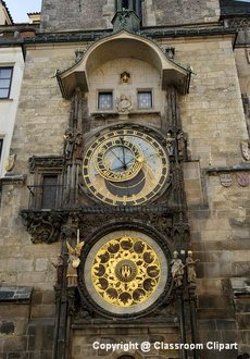  Clock Tower, Prague. Image provided by Classroom Clip Art (http://classroomclipart.com)
