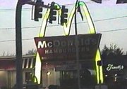 50s-themed McDonald's sign in .