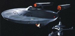 The starship Enterprise from the 
