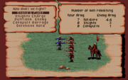 The fighting screen was one of the features that have been added to the  version