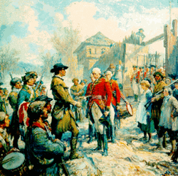 's 180-mile trek in the dead of winter led to the capture of General , Lieutenant-Governor of .