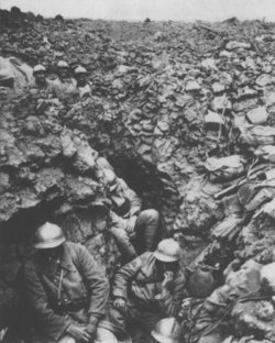 French trench at Côte 304, Verdun, 1916