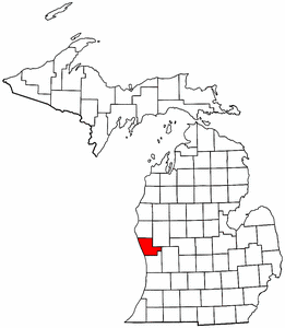 Image:Map of Michigan highlighting Muskegon County.png
