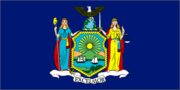 Flag of New York. Image provided by Classroom Clip Art (http://classroomclipart.com)