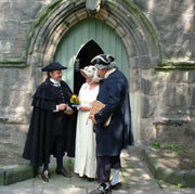Re-enactment of Samuel Johnson's wedding to Elizabeth Porter ("Tetty") at  in . The event is re-enacted at the church every year.
