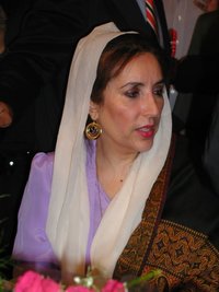 Benazir Bhutto at a  event in Newark, CA,  